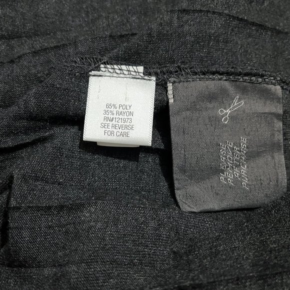 Simply Vera Gray Soft Knit Wrap Empire Short Sleeve Dress - Picture 11 of 11